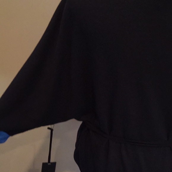 VOLT Design Wrap Coverup Blazer Jacket Top Black Accent Cuffs NWT - Picture 5 of 9